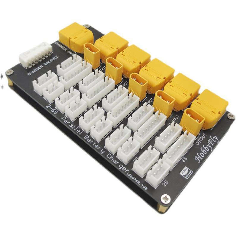T60 XT30 Lipo Battery Parallel Charging Board 2in1 Support 2S-6S Lipo Battery for FPV Racing Drone H