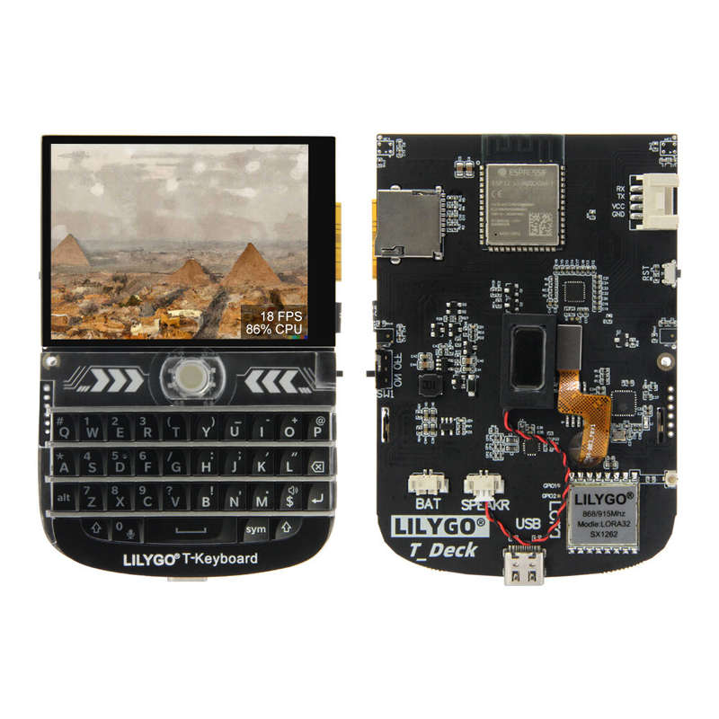LILYGO T-Deck ESP32-S3 LoRa 2.8 inch LCD Development Board LoRaWAN Long Range 433MHz 868MHz 915MHz w