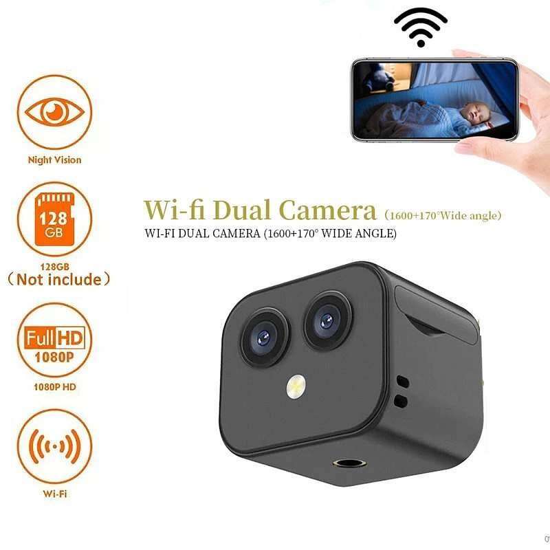 D3 HD Mini Wireless WiFi Dual Camera Mobile Phone Wireless Network Camera Remote Two-way Intercom Mo
