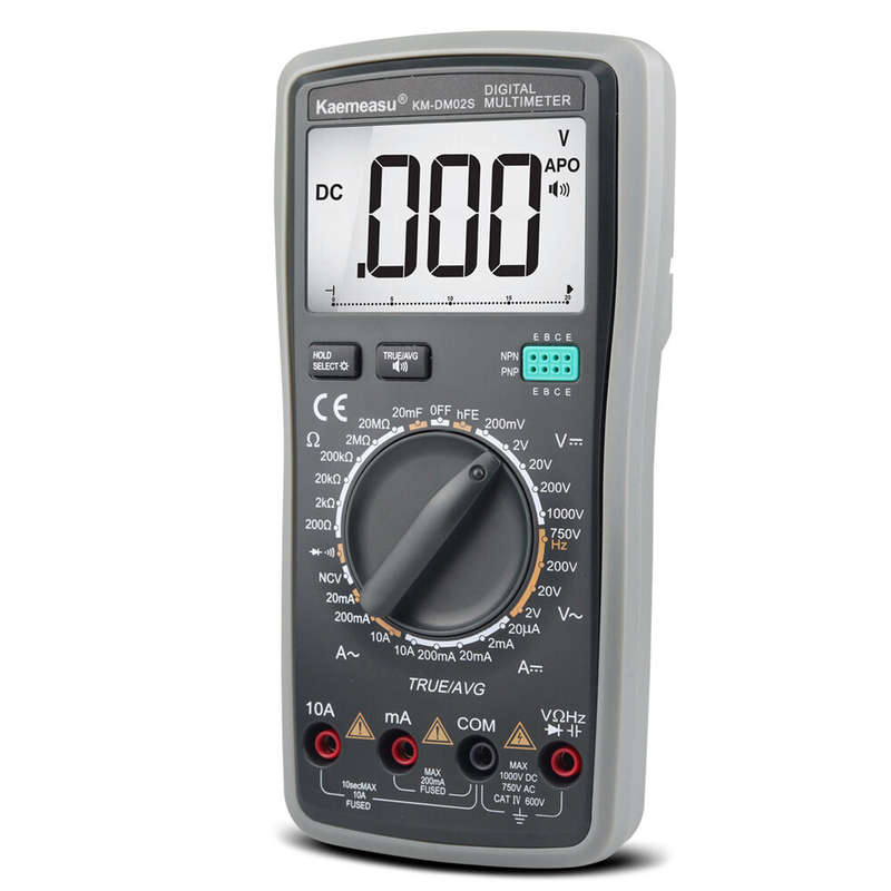 Kaemeasu KM-DM02S Digital Multimeter with Voice Broadcast True RMS Measurement Non-Contact Voltage D
