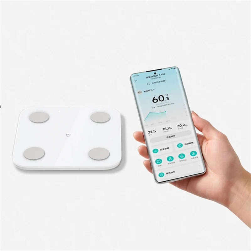 XIAOMI Mijia MJTZC01YM Body Fat Scale S400 Dual Frequency Bioelectrical Impedance 25 Health Metrics