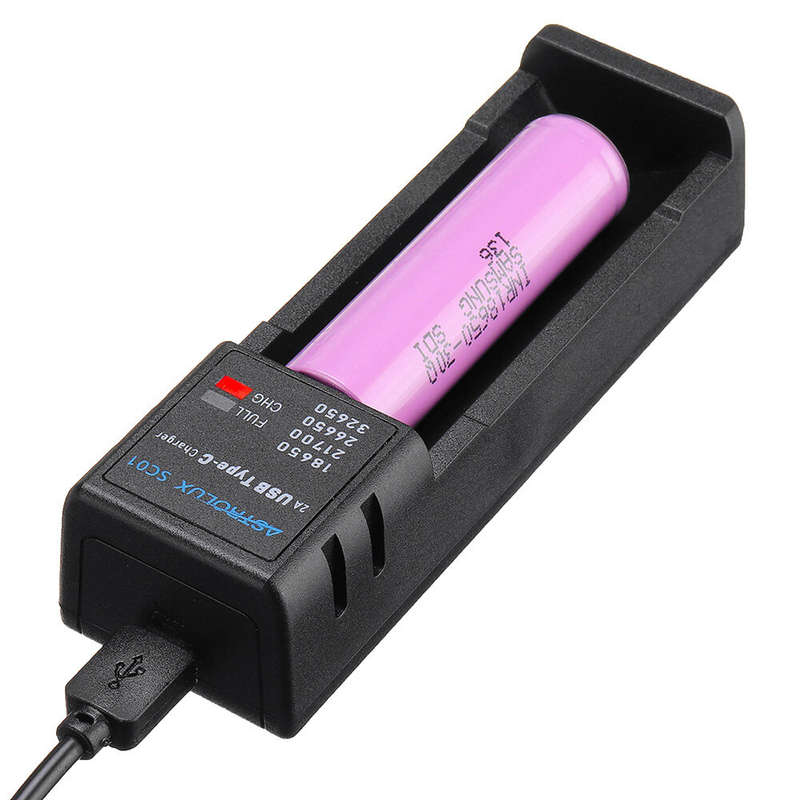 Astrolux SC01 Type-C 2A Quick Charge USB Battery Charger Li-ion/IMR/INR/ICR Charger For 18650 20700