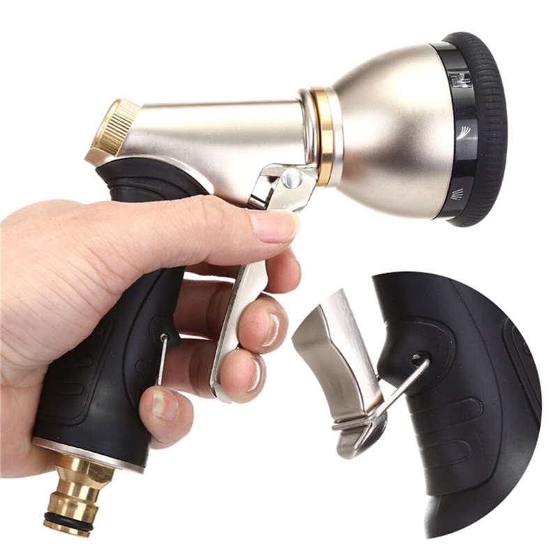9 Function High-Pressure Water Spray Gun Car Washer Hose Spray Bottle Garden Watering Sprinkler Spri