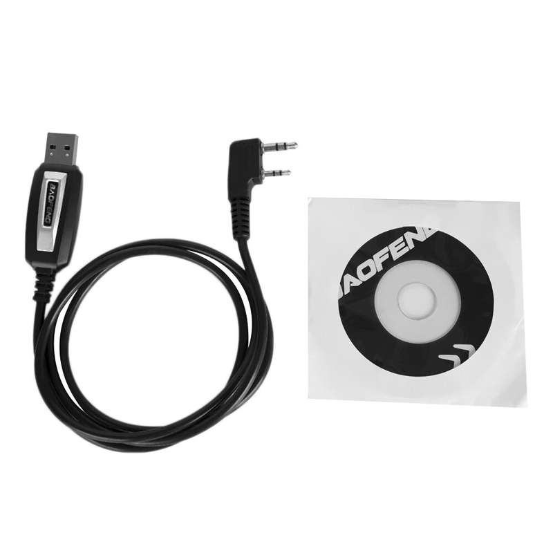 BAOFENG 2 Pins Plug USB Programming Cable for Walkie Talkie for UV-5R serise BF-888S Walkie Talkie A