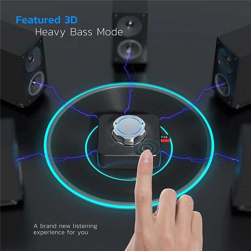 BR04 bluetooth Audio Receiver 3D Stereo Music Wireless Adapter TF Card RCA 3.5mm AUX Jack for Car Ki