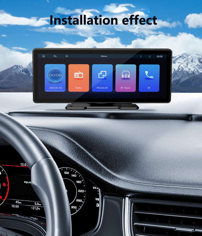 10.26 inch Portable bluetooth Car MP5 Player HD Large Screen Wireless Carplay Car Radio Built-in 1W