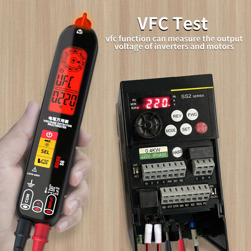 BSIDE S6 Digital Multimeter Pen Type Smart multitester Auto Range DC AC Voltage Capacitance Ohm NCV