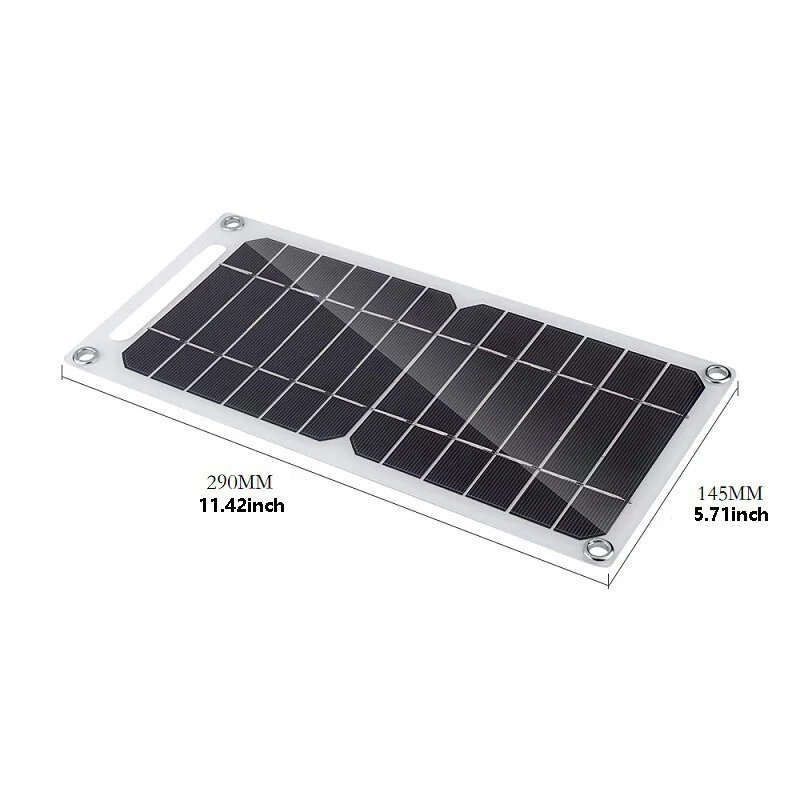6W High Efficiency Solar Charging Panel Portable Outdoor USB Monocrystalline Silicon Solar Charger P
