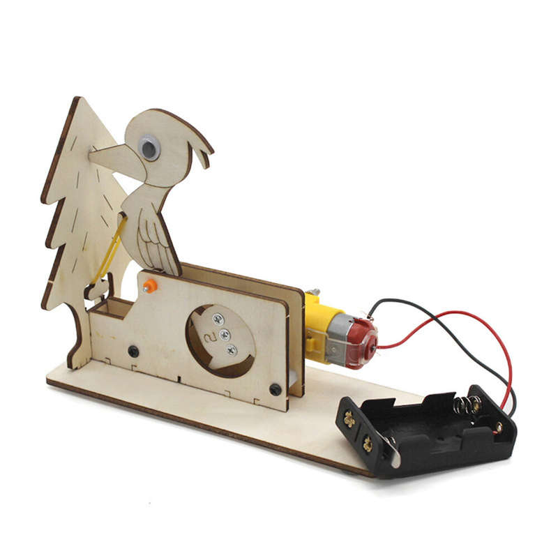 Wooden Woodpecker No. 1 Model Assembly Kit DIY Kit Children's Science Experiment Education Toy Stude