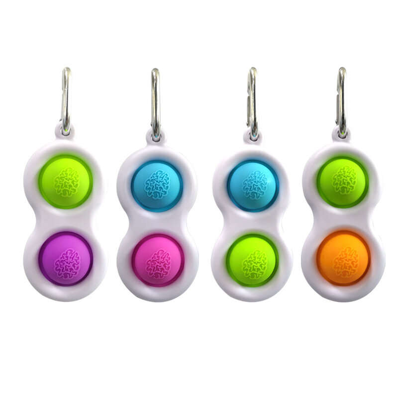 Pattern Finger Bubble Music Key Chain Decompression Can Press the Practice Board Decompression Press