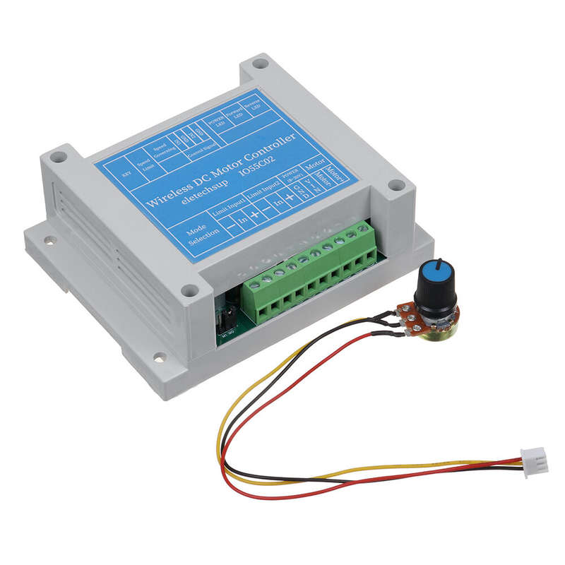 IO55C02 200W 12V 24V DC Motor Drive Module 433M Wireless Remote Control Forward and Reverse Speed Li
