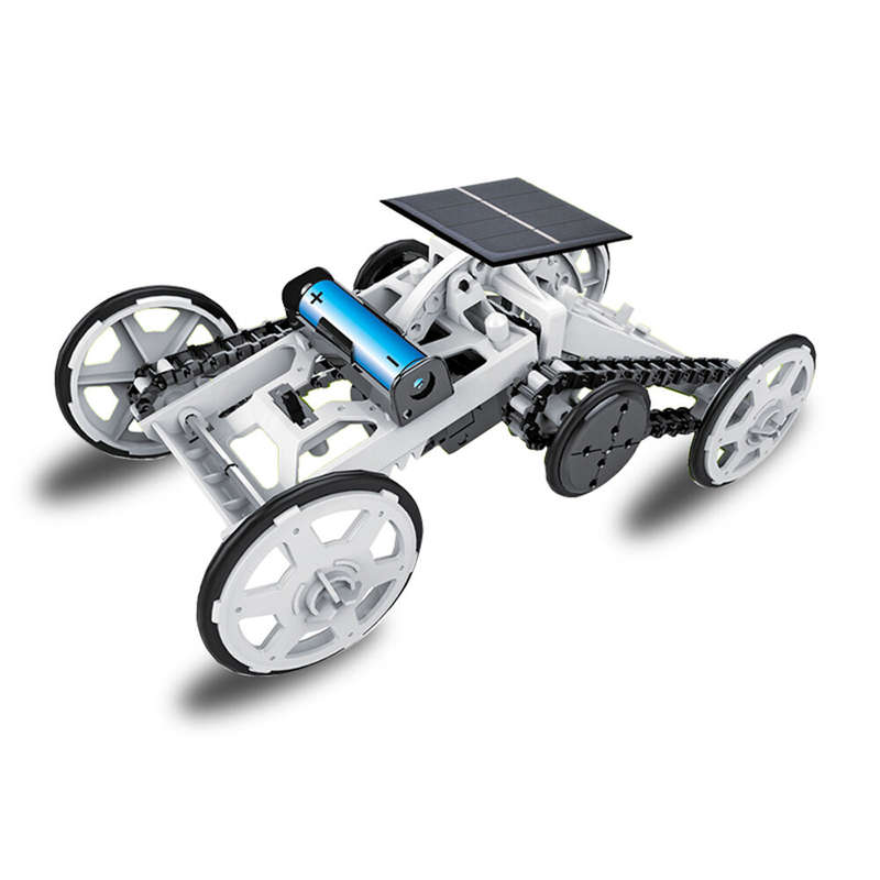 STEM Toy 4WD Car DIY Climbing Vehicle Motor Car Educational Solar Powered Car Engineering Car for Ki