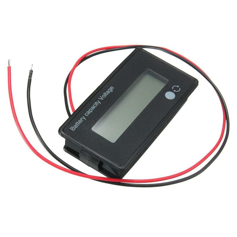 10Pcs 12V/24V/36V/48V 8-70V LCD Acid Lead 3.7V Lithium Battery Capacity Indicator Digital Voltmeter