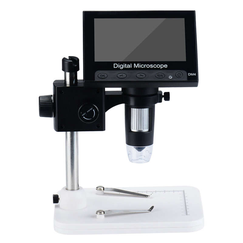 DM4-Z01B019 Digital Microscope 1000X 4.3" Display 8 LED Magnifying Loupe Camera Lens 2MP Adjustable