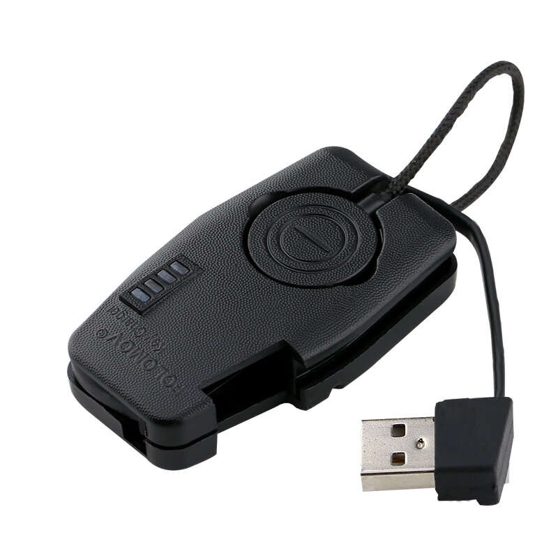 FOLOMOV Portable USB Charging Charger for 21700 20700 18650 Li-ion Battery Indicator Magnetic Key Ch