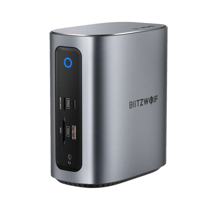 BlitzWolf BW-TH15 17-in-1 USB C Docking Station with DP Dual HDMI 4K/60HZ Triple Display USB3.0 USB3