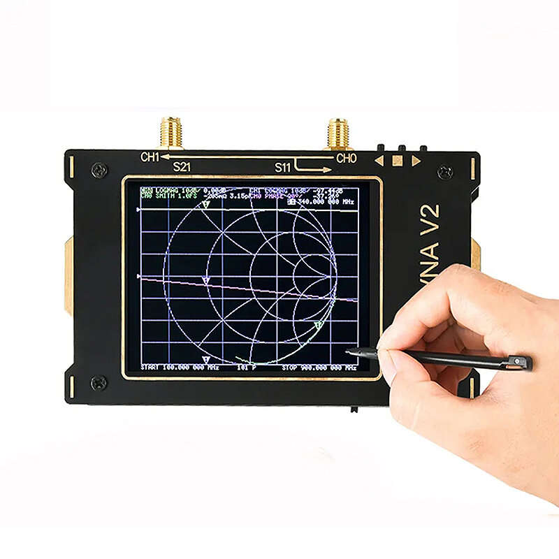 NanoVNA S-A-A-2 V2 Vector Network Analyzer 50KHz~3GHz MF HF VHF UHF Antenna Analyzer 3.2 inch Nano V