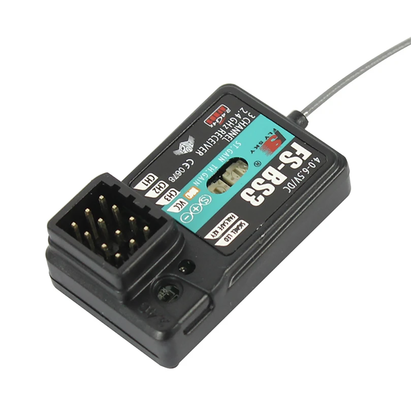 Flysky FS-BS3 2.4GHz 3CH AFHDS RC Receiver with Gyro Stabilization System for Flysky FS-IT4S IT4 FS-