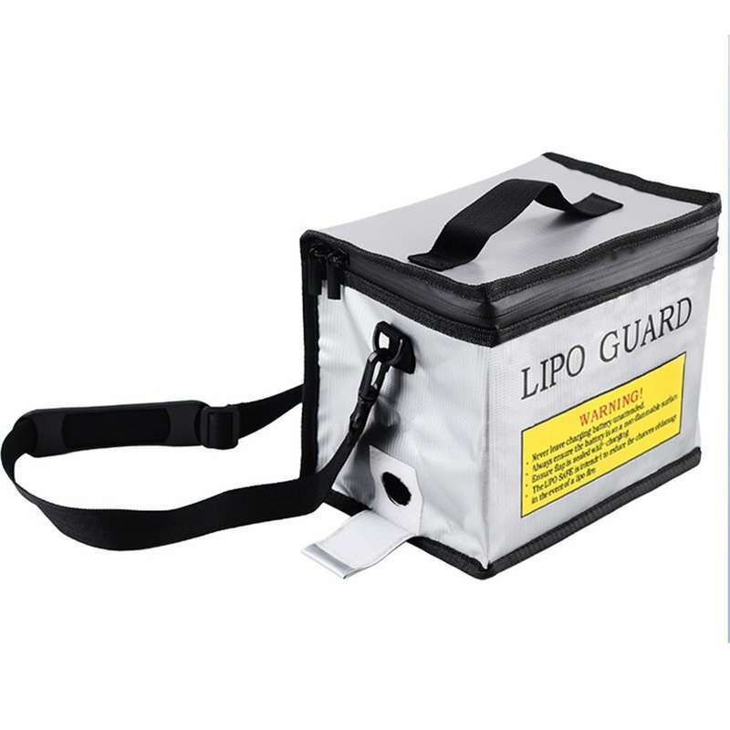 Lipo Battery Safety Bag 215x145x165mm Portable Explosion-proof Fireproof Storage Bag For RC Drone Ba