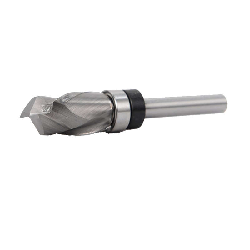 1/4" 6.35mm Shank Carbide Bottom Bearing Spiral Trimming CNC Router Bit End Mill 1/2"/12.7mm Cutting