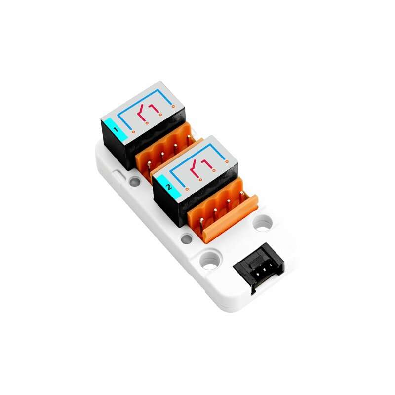 M5Stack 2 Channels SPST Relay for AC/DC Signal Switching Digital Equipment Power on and Off with LED