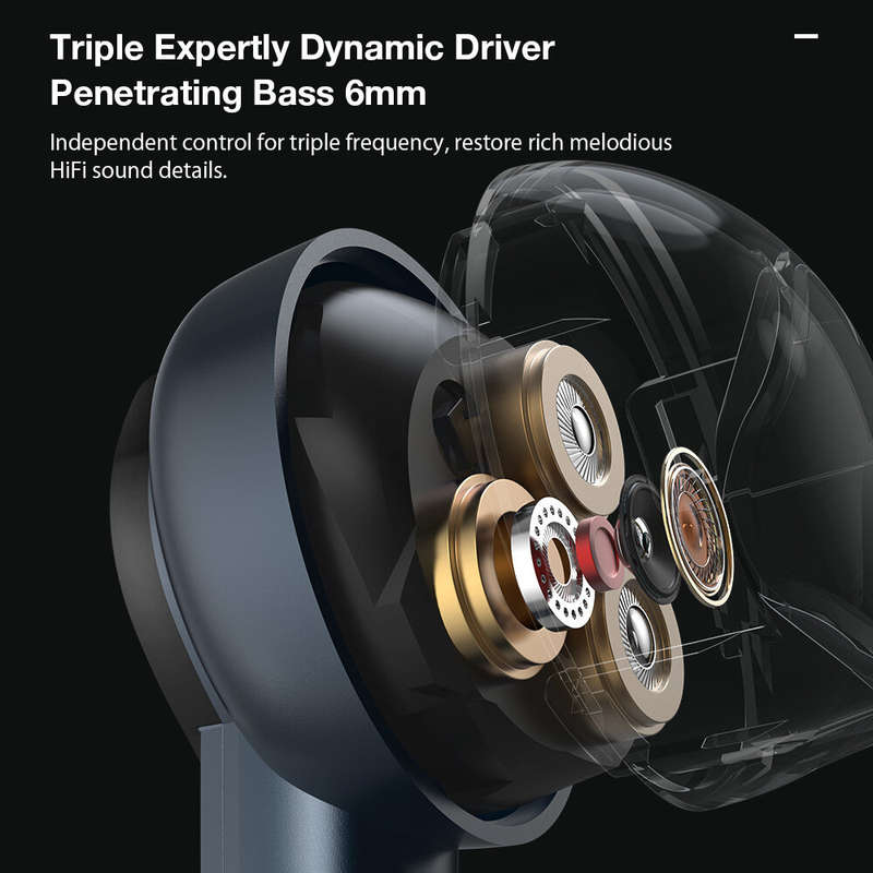 [Triple Dynamic] BlitzWolf BW-FYE15 TWS bluetooth Earphone HiFi Stereo Bass Low Latency Smart Touch