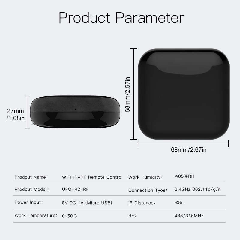 Moes WiFi RF IR Universal Remote Controller RF Appliances Appliances Tuya Smart Life App Voice Contr