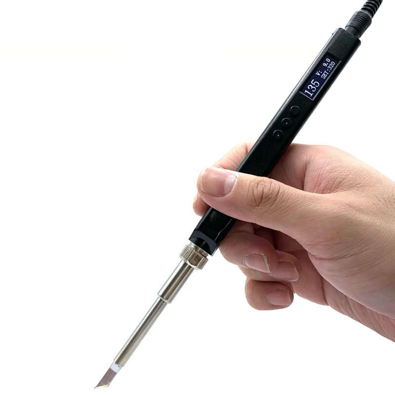 PTS80 T12 Smart Electric Soldering Iron Kit PD 65W DC 72W Adjustable Temperature Portable Solder Wel