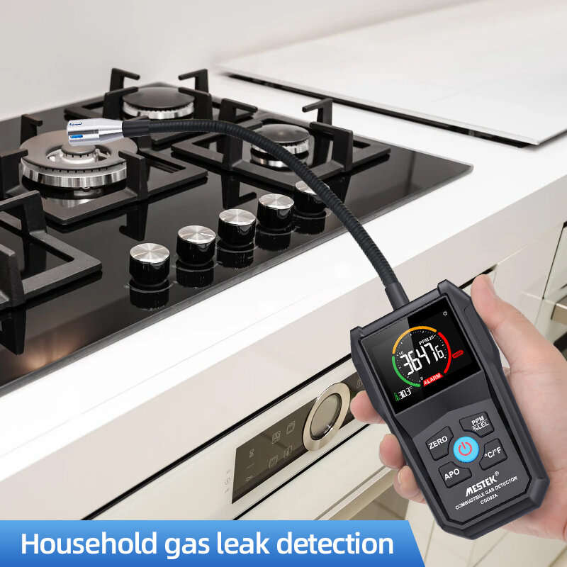 MESTEK CGD-02A Digital Gas Tester Gas Sensor Air Quality Monitor Gas Leak Sensor Gas Analyzer Automo