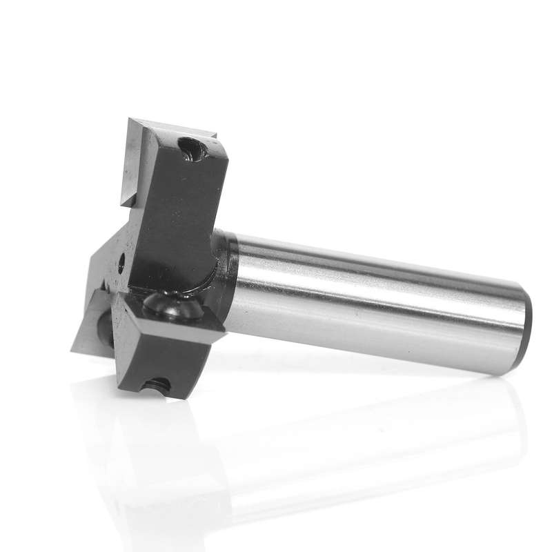 1/2" 12.7mm Shank 3 Wings Router Bit Carbide Insert Wood CNC Router Bit 1-1/2'' Cut Dia 15/32'' Cut