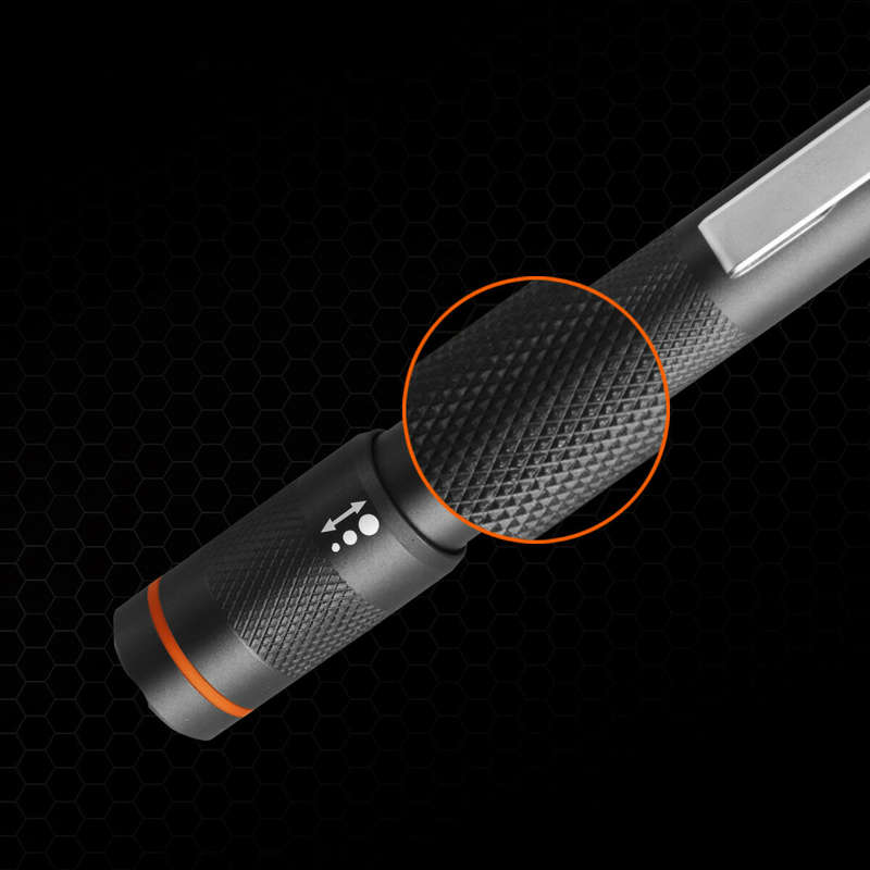 NICRON B22W LED Pocket Pen Light 120 Lumens Portable Zoomable Flashlight with Clip for Inspection Ou