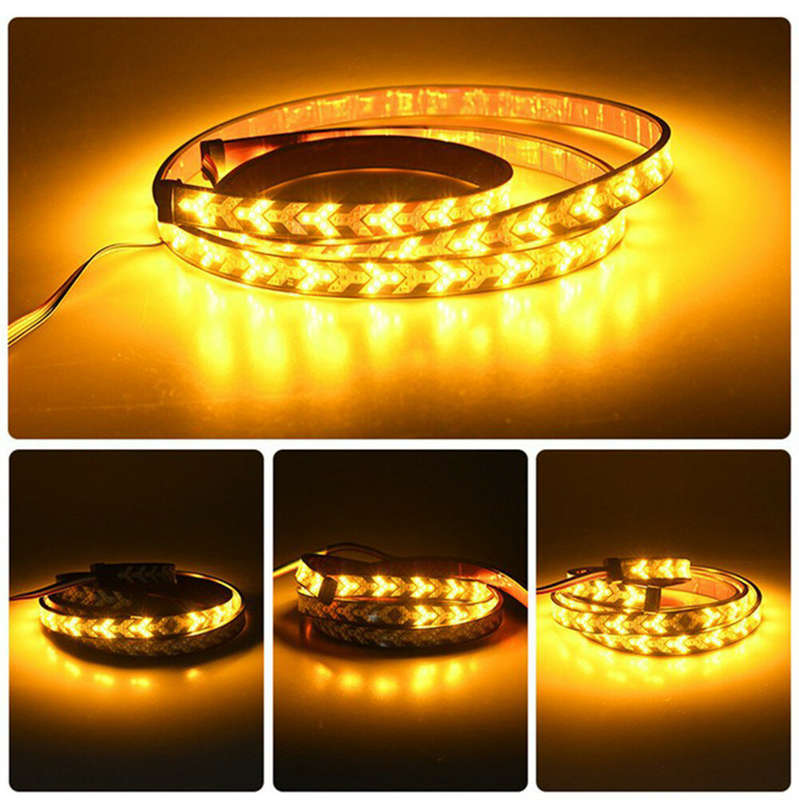 12V Car Brake Turn Signal Trunk SUV RV Flexible LED Strip Light Tail Reverse Lights for Jeep Contain