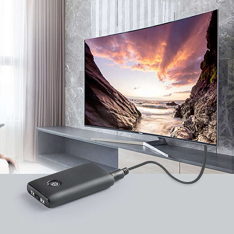 B10S 2 in 1 bluetooth 5.0 Transmitter Receiver TV PC Car Speaker 3.5mm AUX Hifi Music Audio Adapter/