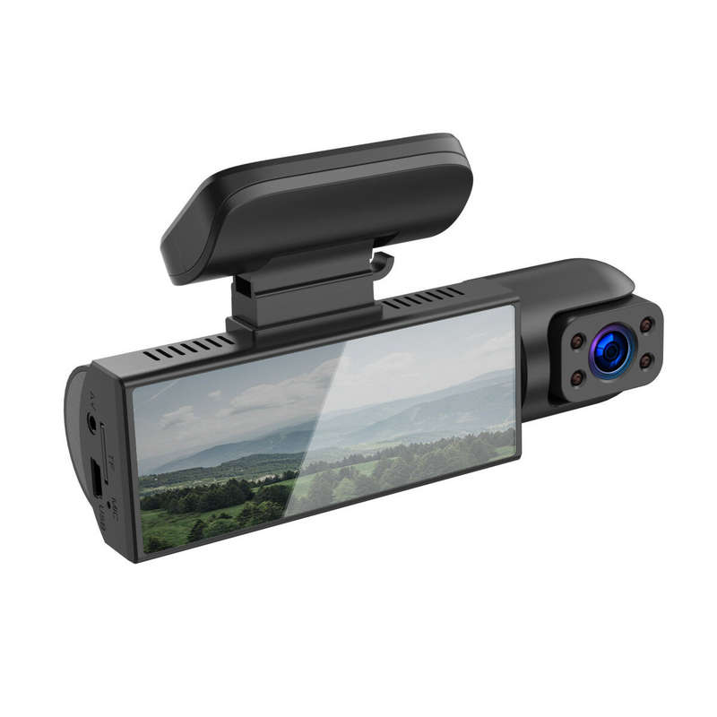 M8 1440P Ultra HD Dash Cam for Recording Front + Interior Car DVR IPS HDR Reversing Image Night Visi