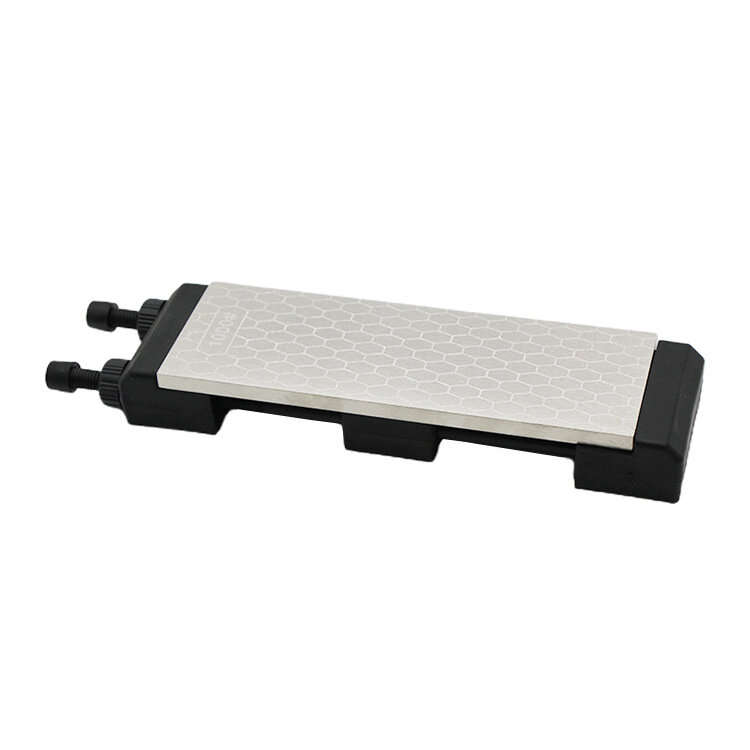 Diamond Sharpening Stone Set with Adjustable Non-Slip Holder 8 Inch 400/1000 Grit Fine Double-Sided