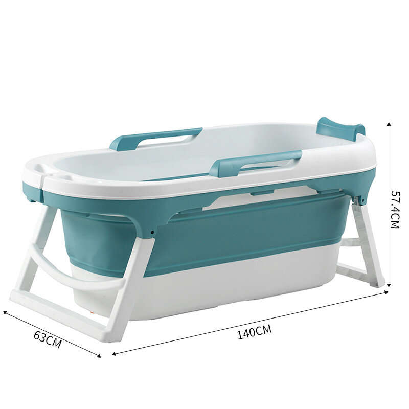 140CM 11.1KG Portable Folding Adult Bathtub Surround Lock Temperature Multifunctional Storage