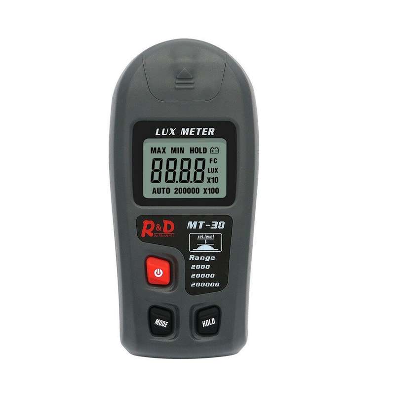 RZ Digital Lux Meter 200,000 Lux Digital LCD Pocket Light Meter Lux/FC Measure Tester illuminometer