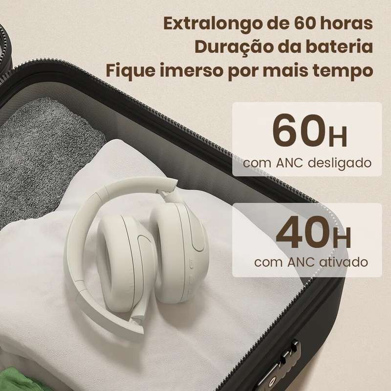 Haylou S35 ANC bluetooth 5.2 Headphone Wireless Headset 42dB Noise Cancellation 40mm Driver 60H Play