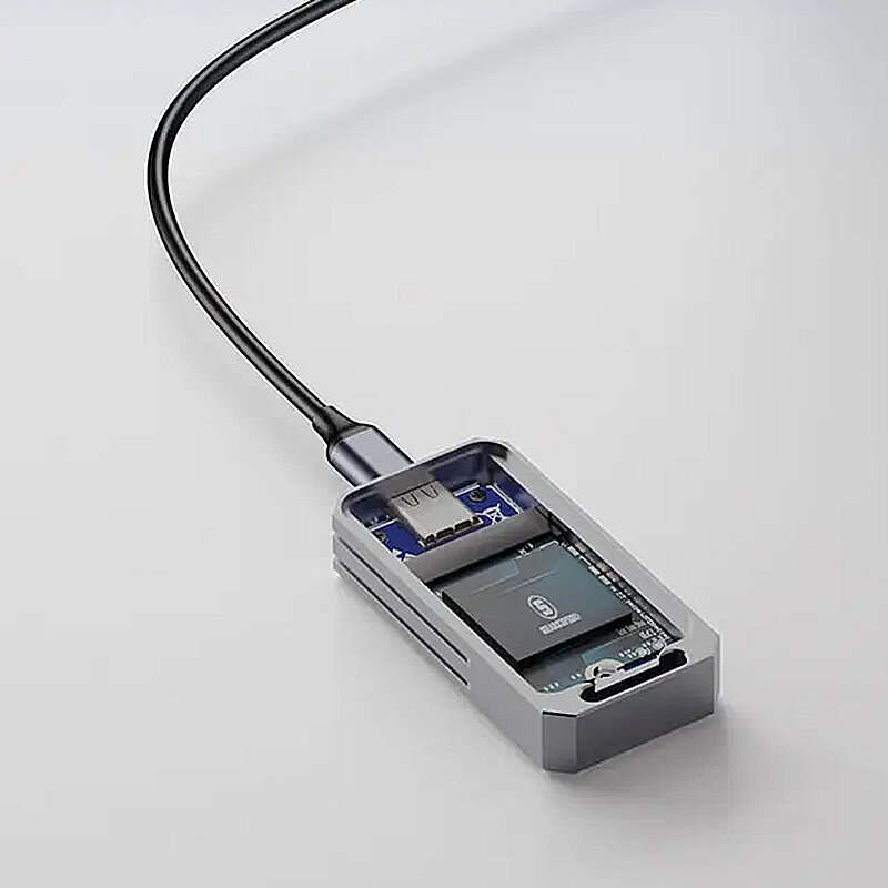 JEYI 2230 M.2 NVMe SSD Enclosure PCIe USB3.2 10Gbps Aluminum Case Portable External Solid State Disk