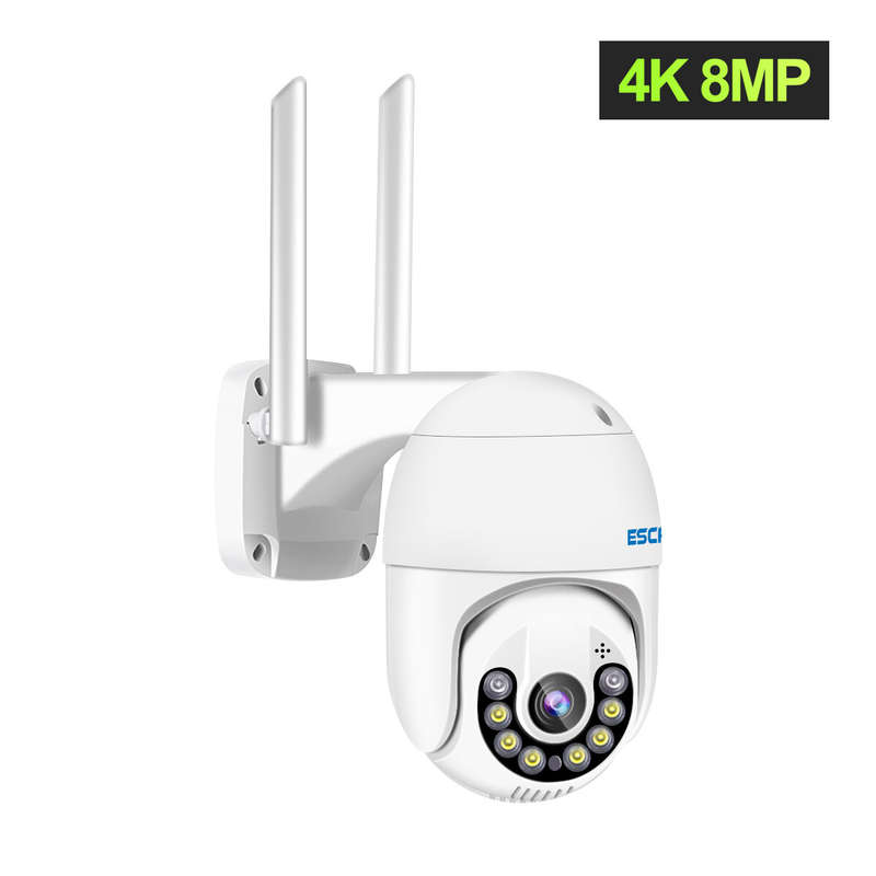 ESCAM QF800 8MP Pan/Tilt AI Humanoid Detection Auto Tracking Cloud Storage Waterproof WiFi IP Camera