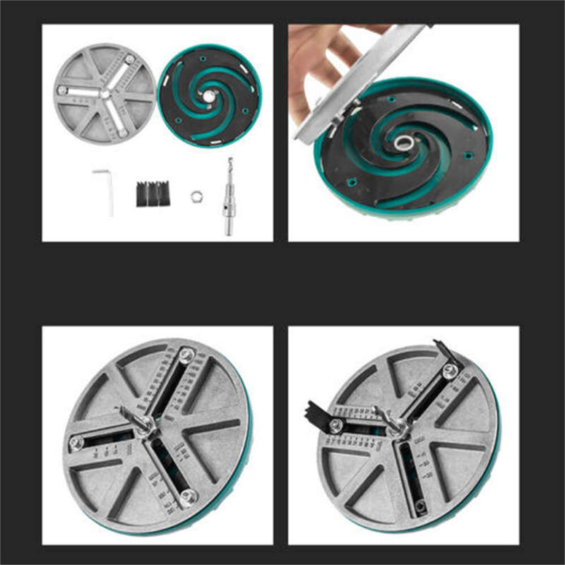 Universal Adjustable Hole Opener Saw Cutter Drill Bit Woodworking Plastic Punching Tool For Gypsum B