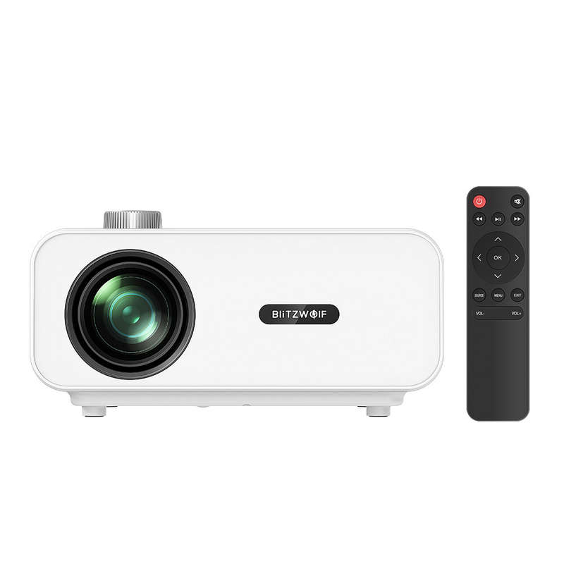 BlitzWolf BW-V5 LED Projector Physical 1080P Resolution 9000 Lumens Bluetooth 5.0 Portable Movie Com