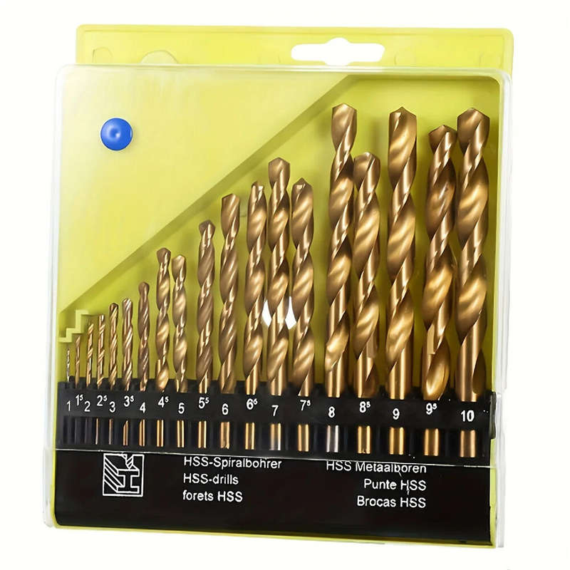 13PCS Tungsten Carbide Metric Drill Bits Set 3/16" to 1/2" for Glass Metal Tile Concrete Professiona