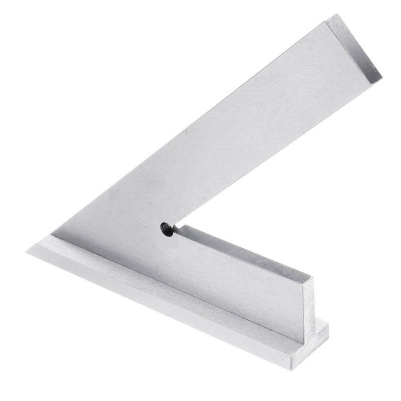 ENJOYWOOD Stainless Steel 45 Degree Miter Angle Corner Ruler Wide Base Gauge Woodworking Measuring T