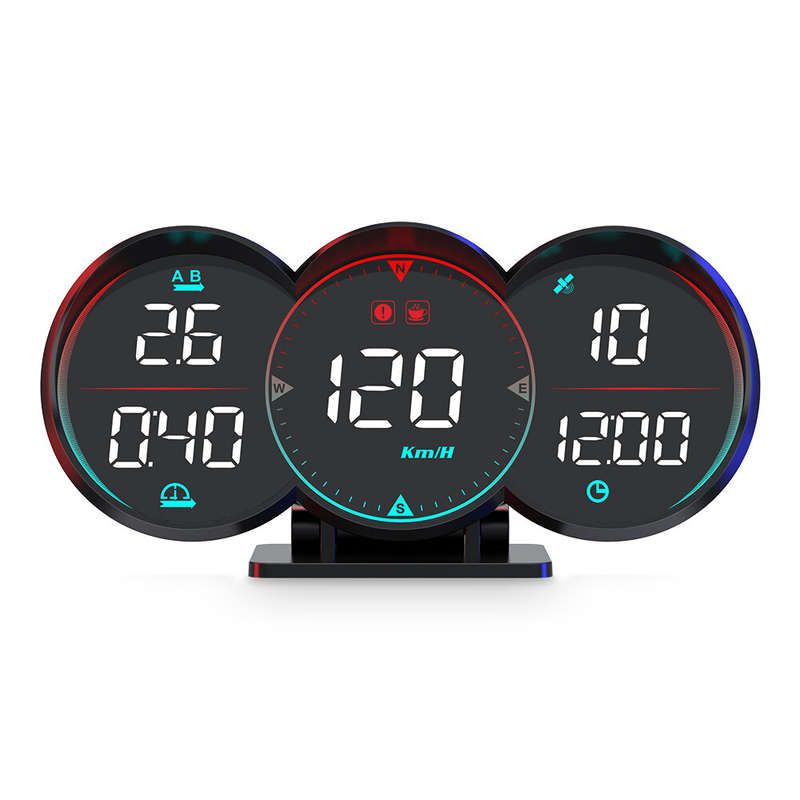 G17 Car Hud Head-Up Display Car Universal Beidou Speed Measurement Time Speed Alarm Head-Up Device