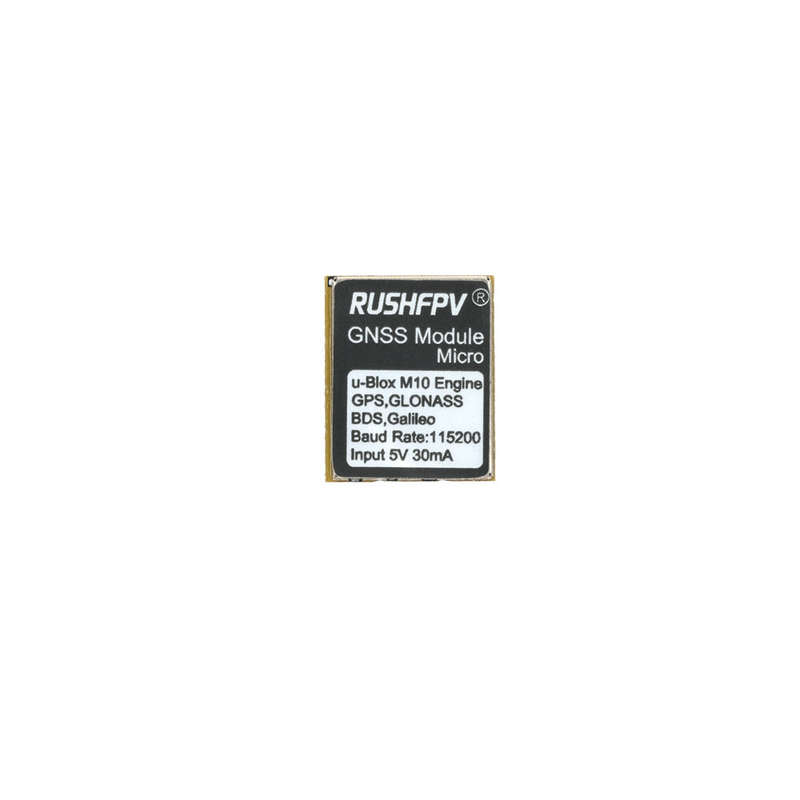 RUSHFPV GNSS Micro M10 GPS Module 10HZ Rate Built-in Ceramic Antenna for RC FPV Freestyle Drone DIY