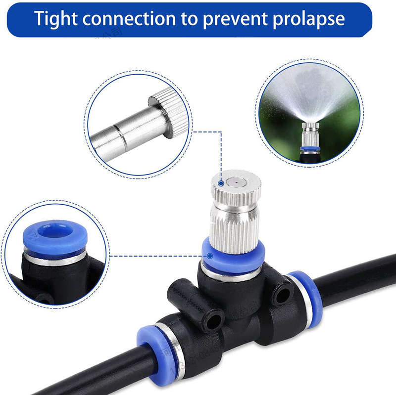 6m Garden Watering Irrigation Spraying Kit Outdoor Cooling Dust Collect Air Humidification