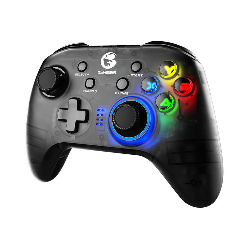 GameSir T4 Pro bluetooth Game Controller with 6-axis Gyroscope LED Backlit 2.4G Wireless Gamepad for