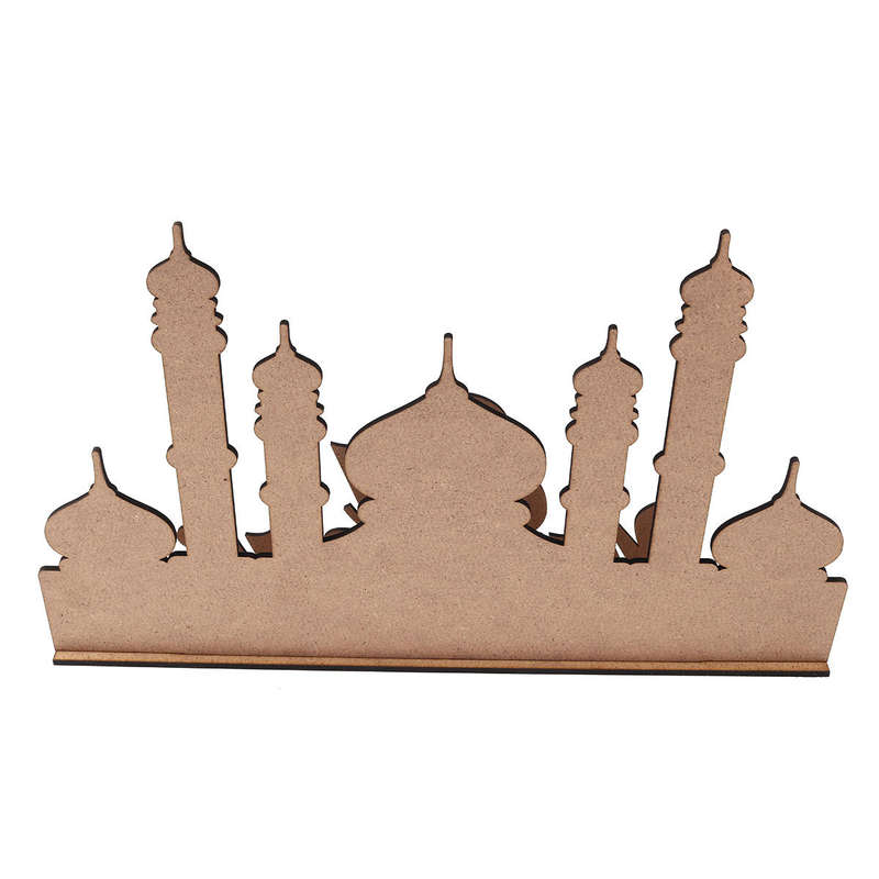 MDF Eid Ramadan Mubarak Advent Calendar Countdown DIY Stand Home Decorations