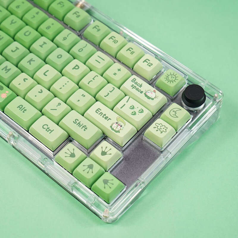 Matcha Mint Green Mechanical Keyboard XDA Profile Keycap Set 127-key PBT Sublimation Customed Keycap